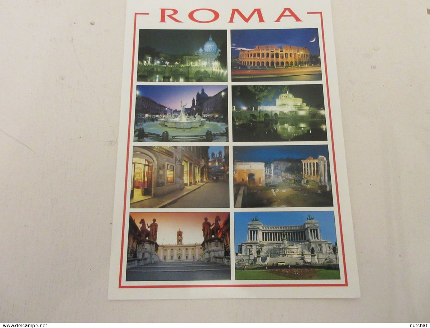 CP CARTE POSTALE ITALIE ROME VUES DIVERSES - Ecrite - Format 15x12cm - Otros Monumentos Y Edificios