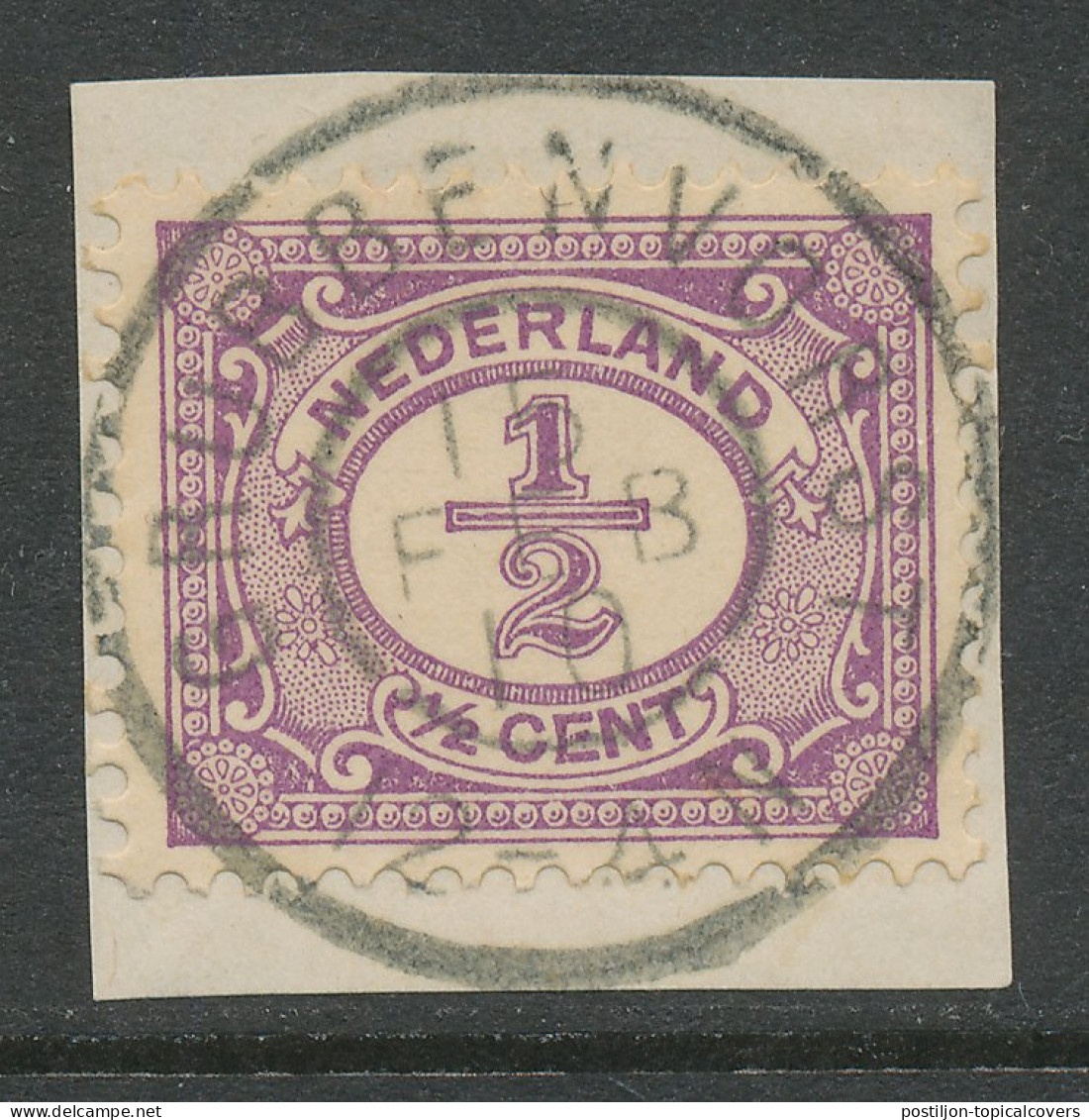 Grootrondstempel Grubbenvorst 1910 - Storia Postale