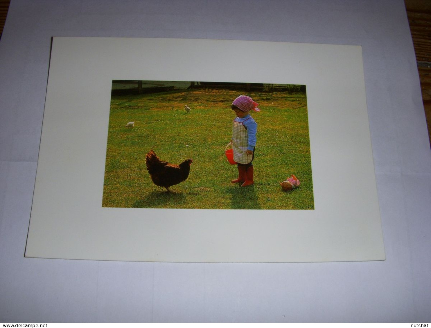 CP CARTE POSTALE RENCONTRE PETITE FILLE Et POULE - ECRITE - Szenen & Landschaften