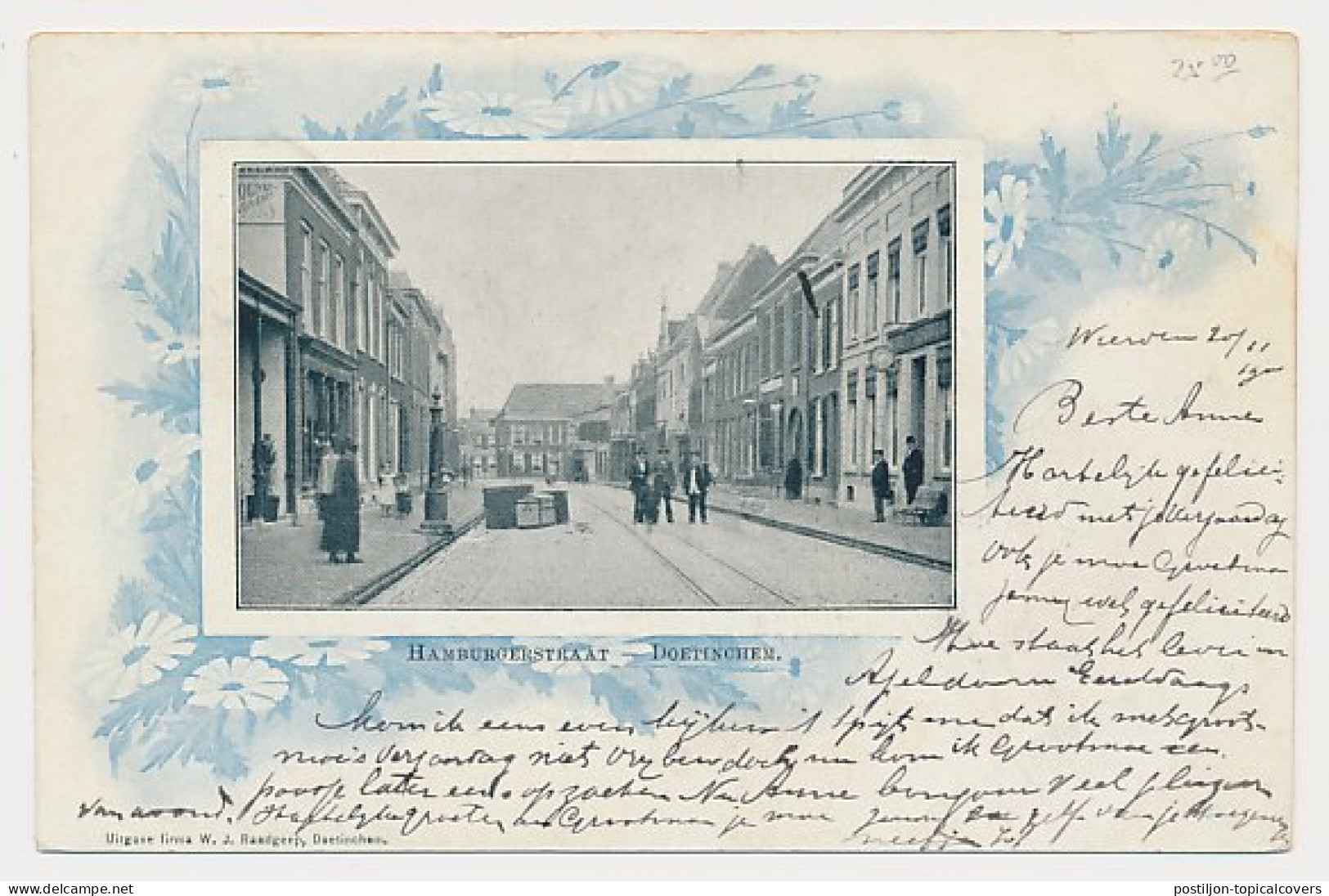 Wierden - Trein Kleinrondstempel Almeloo - Apeldoorn D 1900 - Lettres & Documents