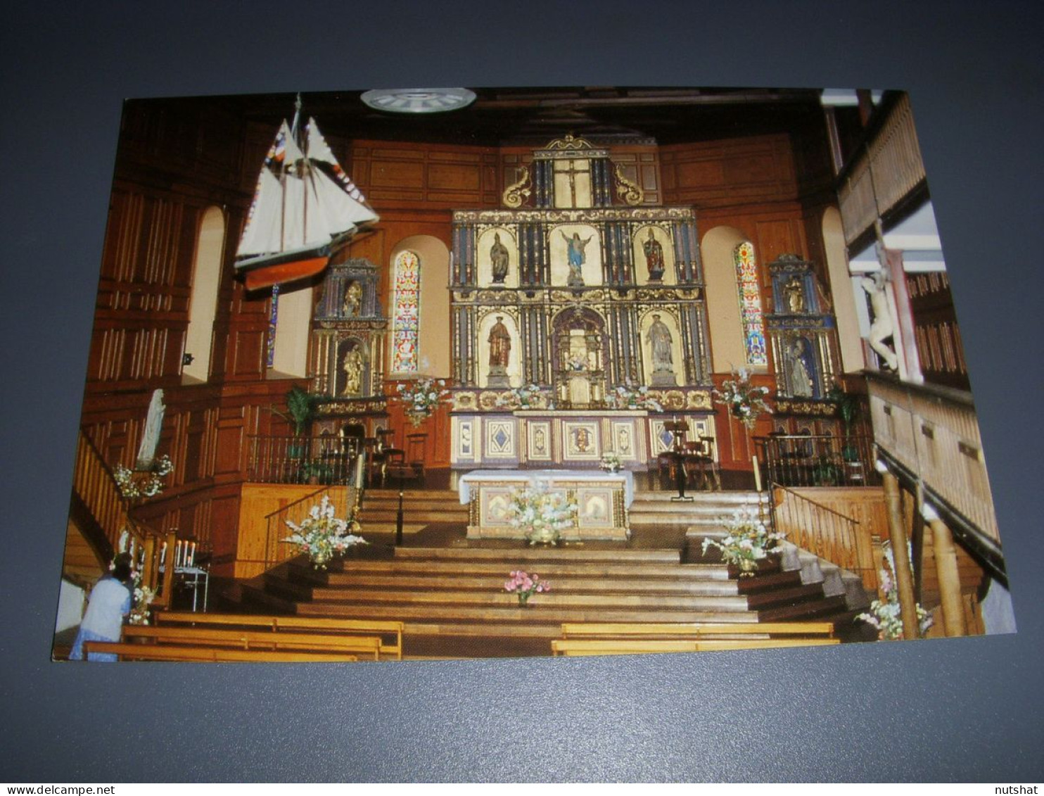 CP CARTE POSTALE PYRENEES ATLANTIQUES BIDART INTERIEUR De L'EGLISE - Vierge      - Bidart