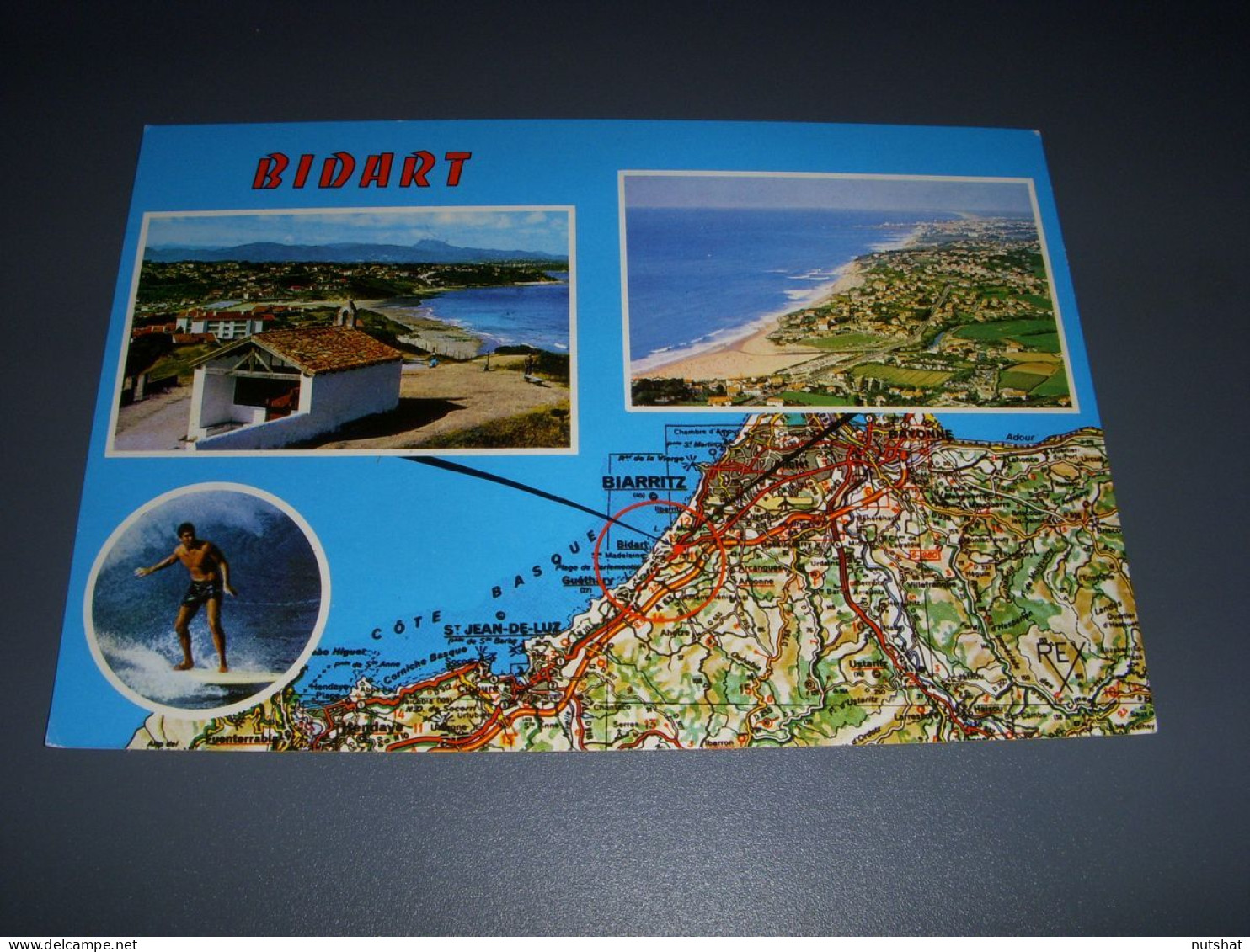 CP CARTE POSTALE PYRENEES ATLANTIQUES BIDART La MADELEINE La PLAGE - Vierge      - Bidart