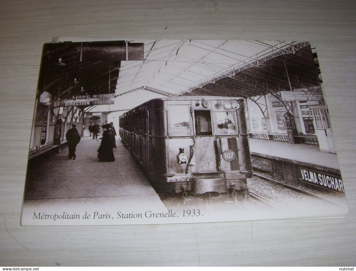 CP TRANSPORTS D'AUTREFOIS METROPOLITAIN PARIS STATION GRENELLE 1933 - Metropolitana