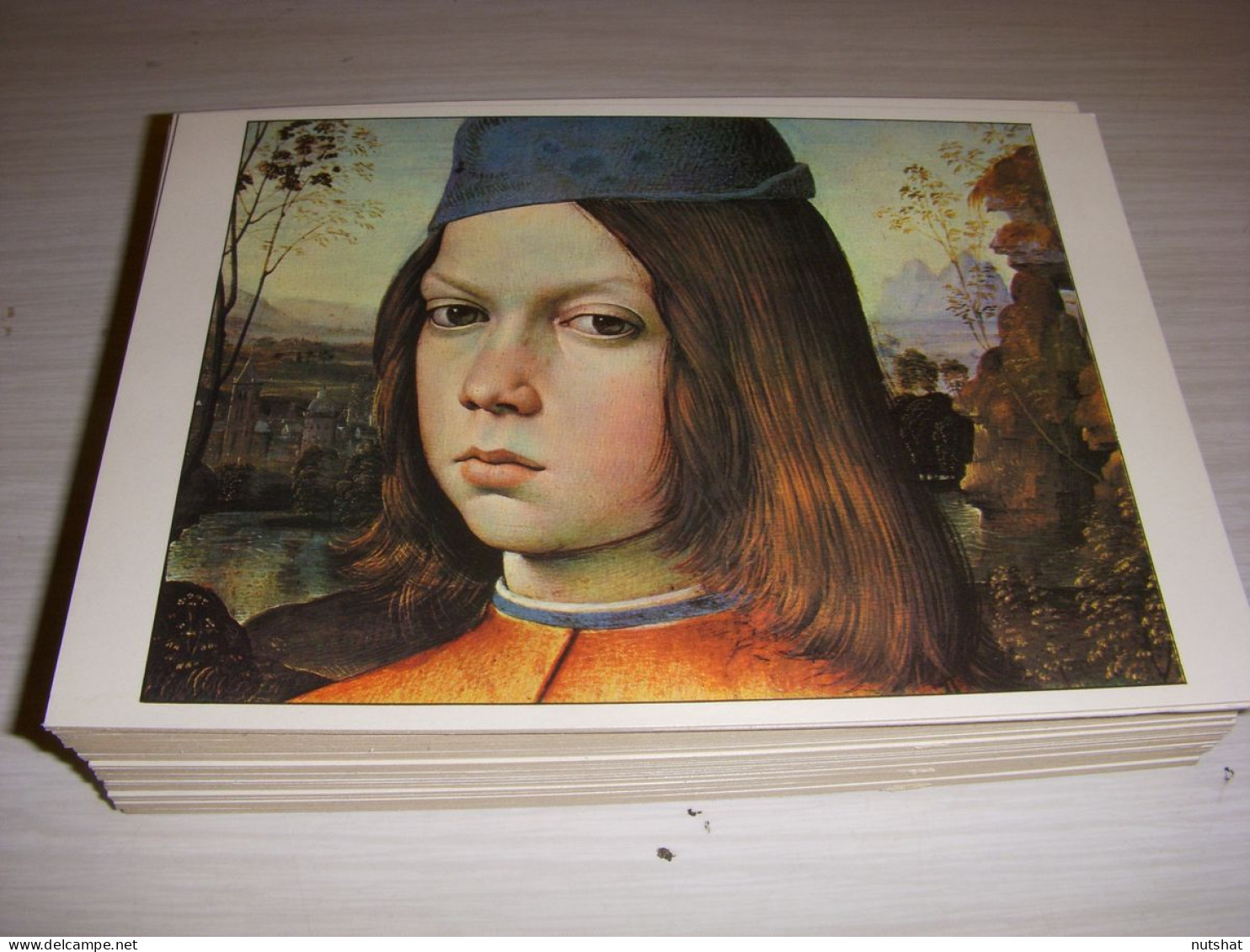 CP TABLEAU PEINTURE Bernardino PINTURICCHIO - PORTRAIT JEUNE GARCON - 1484 - Paintings