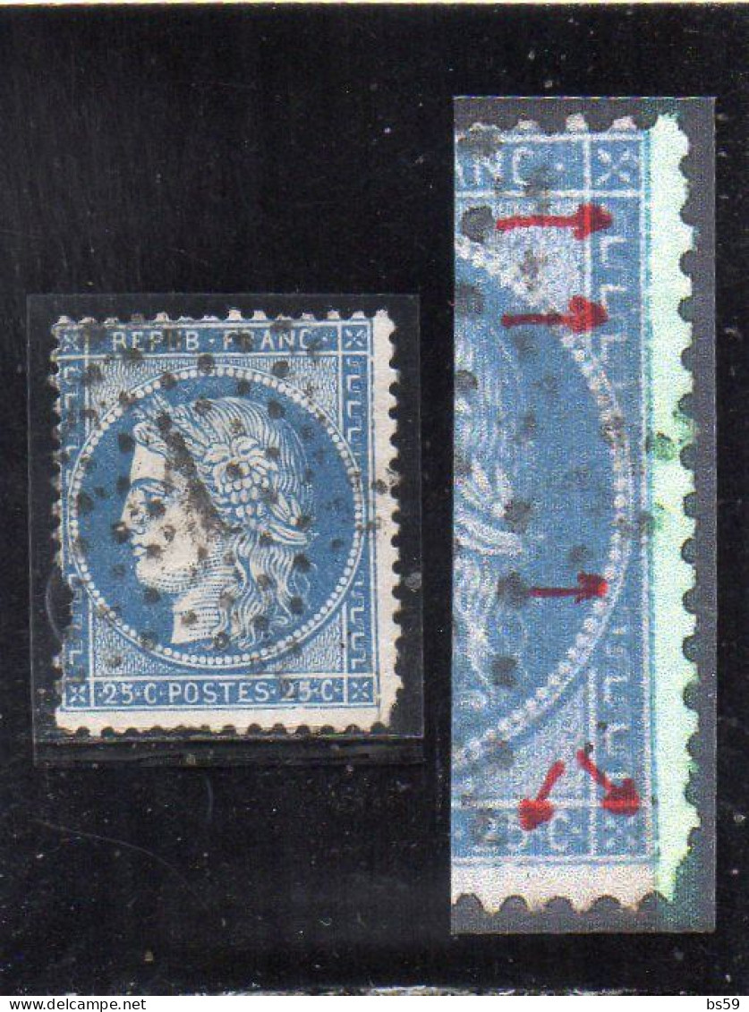 N° 60A Type I (ld) Variété De Planchage - 36D3 - 1871-1875 Cérès