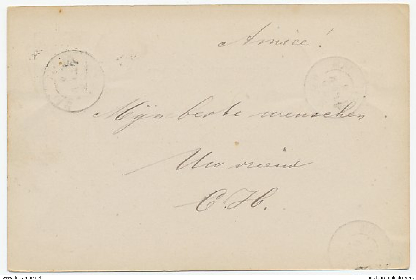 Naamstempel Kralingsche V 1889 - Lettres & Documents