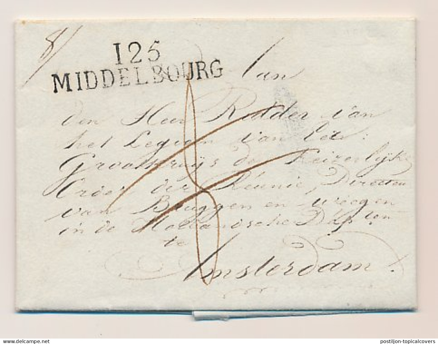 125 MIDDELBOURG - Amsterdam 1812 - ...-1852 Préphilatélie