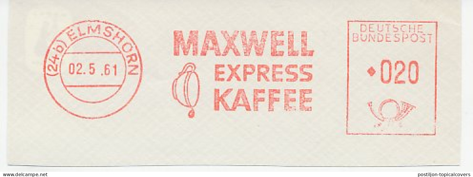 Meter Cut Germany 1961 Coffee - Maxwell - Autres & Non Classés