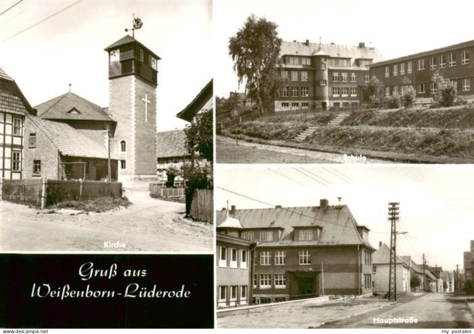 73886439 Weissenborn-Luederode Thueringen Kirche Schule Hauptstrasse  - Altri & Non Classificati