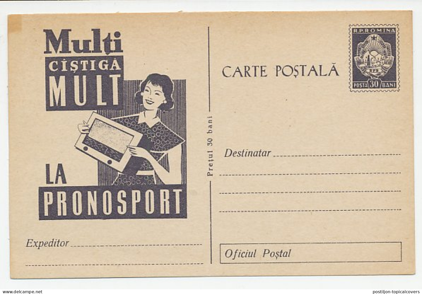 Postal Stationery Romania Radio - Sweepstakes - Unclassified