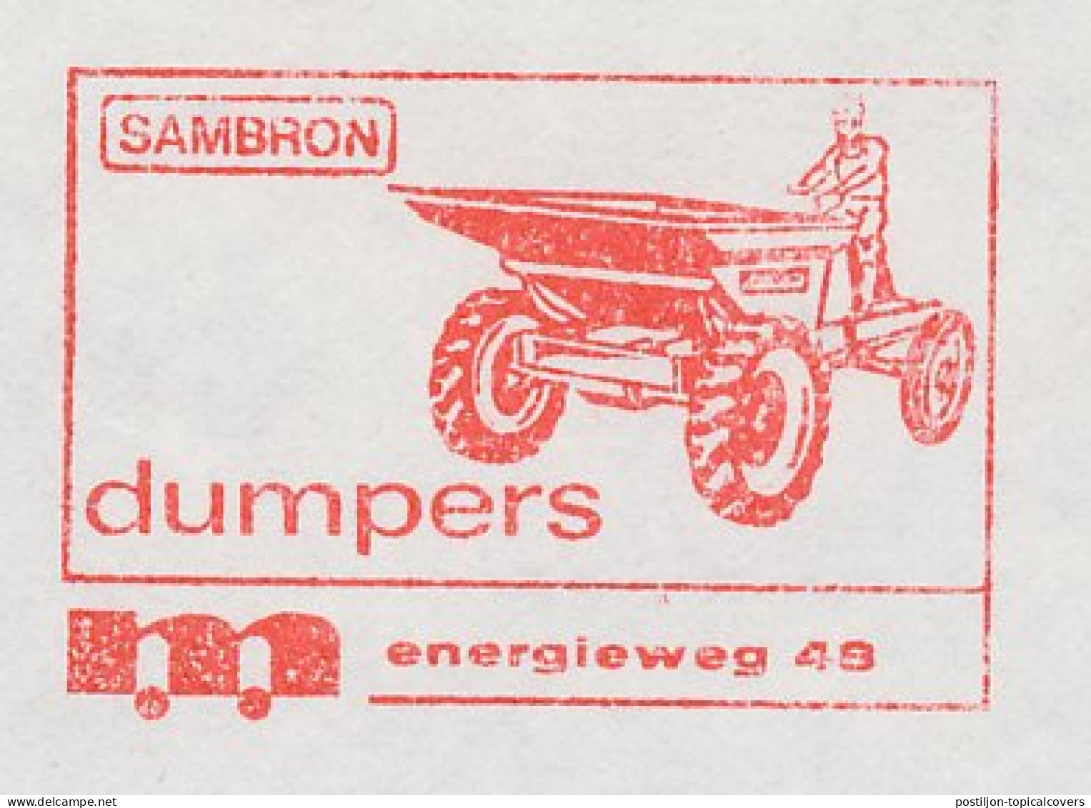 Meter Cover Netherlands 1982 Dumper - Vlaardingen - Autres & Non Classés