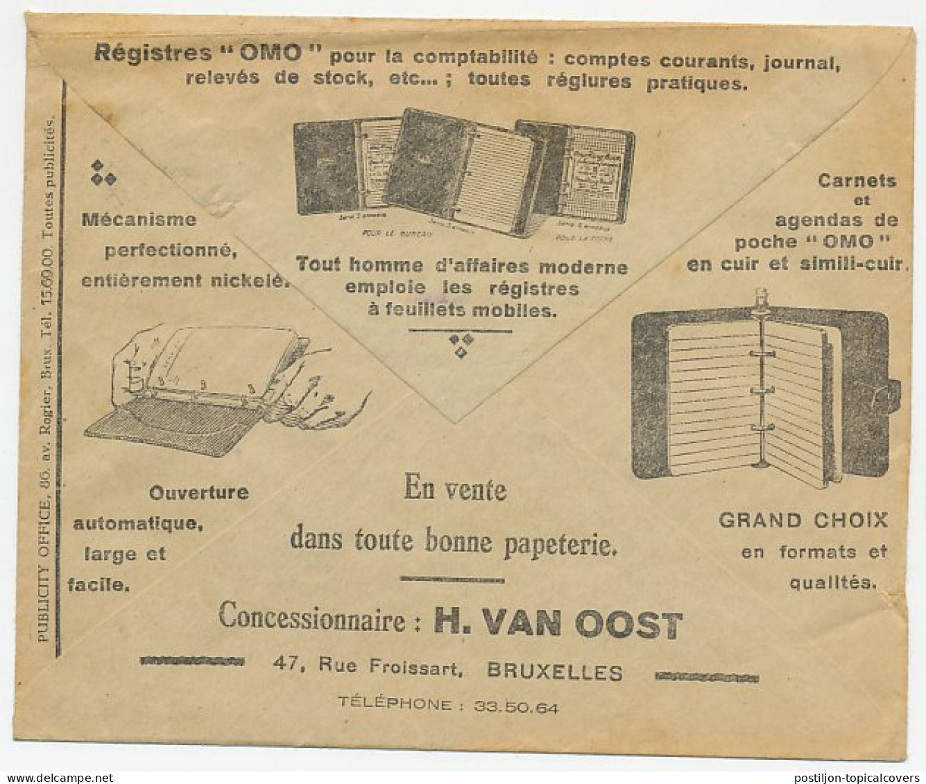 Postal Cheque Cover Belgium 1932 Agenda - Diary - Book - Sin Clasificación
