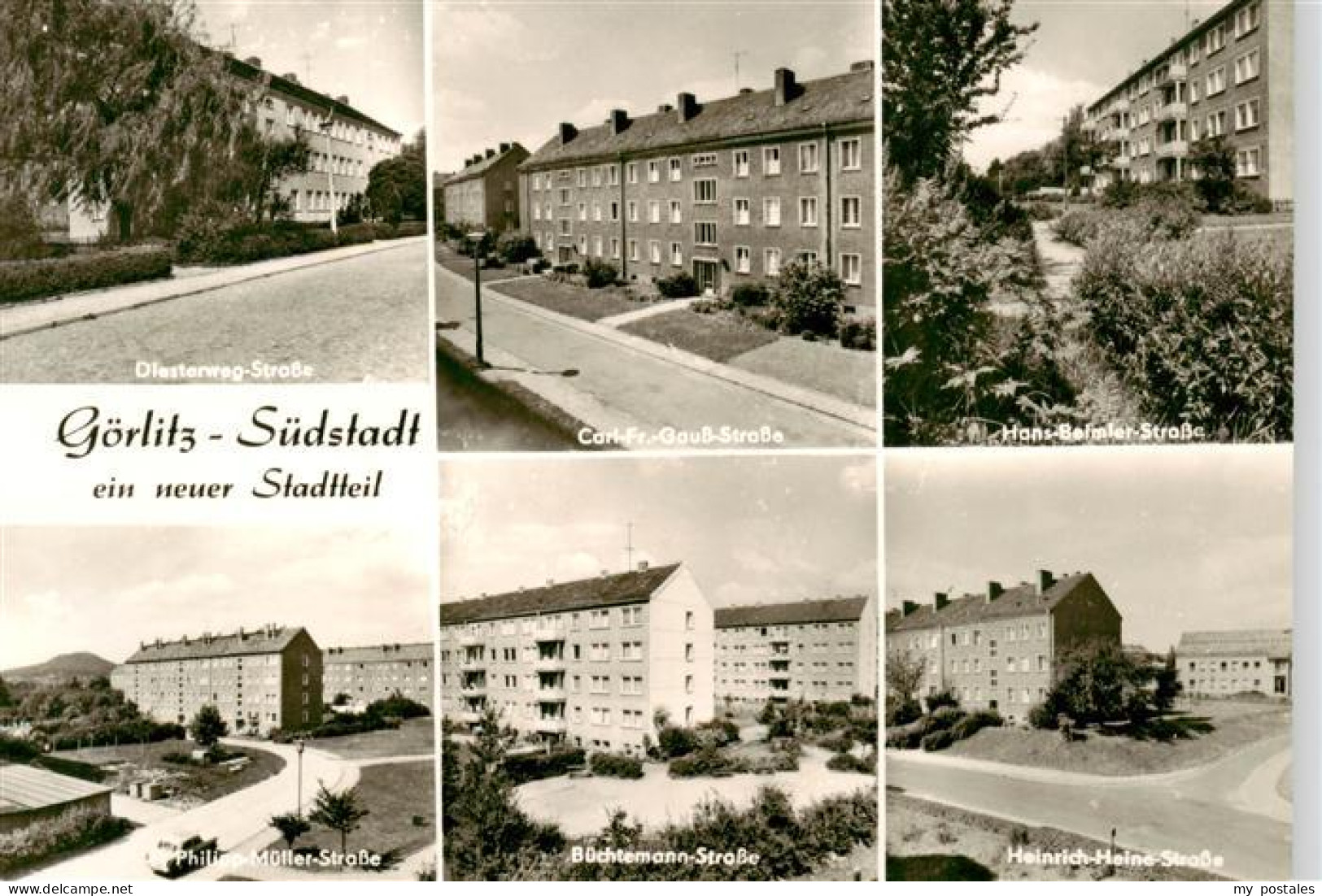 73886418 Goerlitz  Sachsen Suedstadt Strassenpartien Wohnsiedlungen  - Görlitz