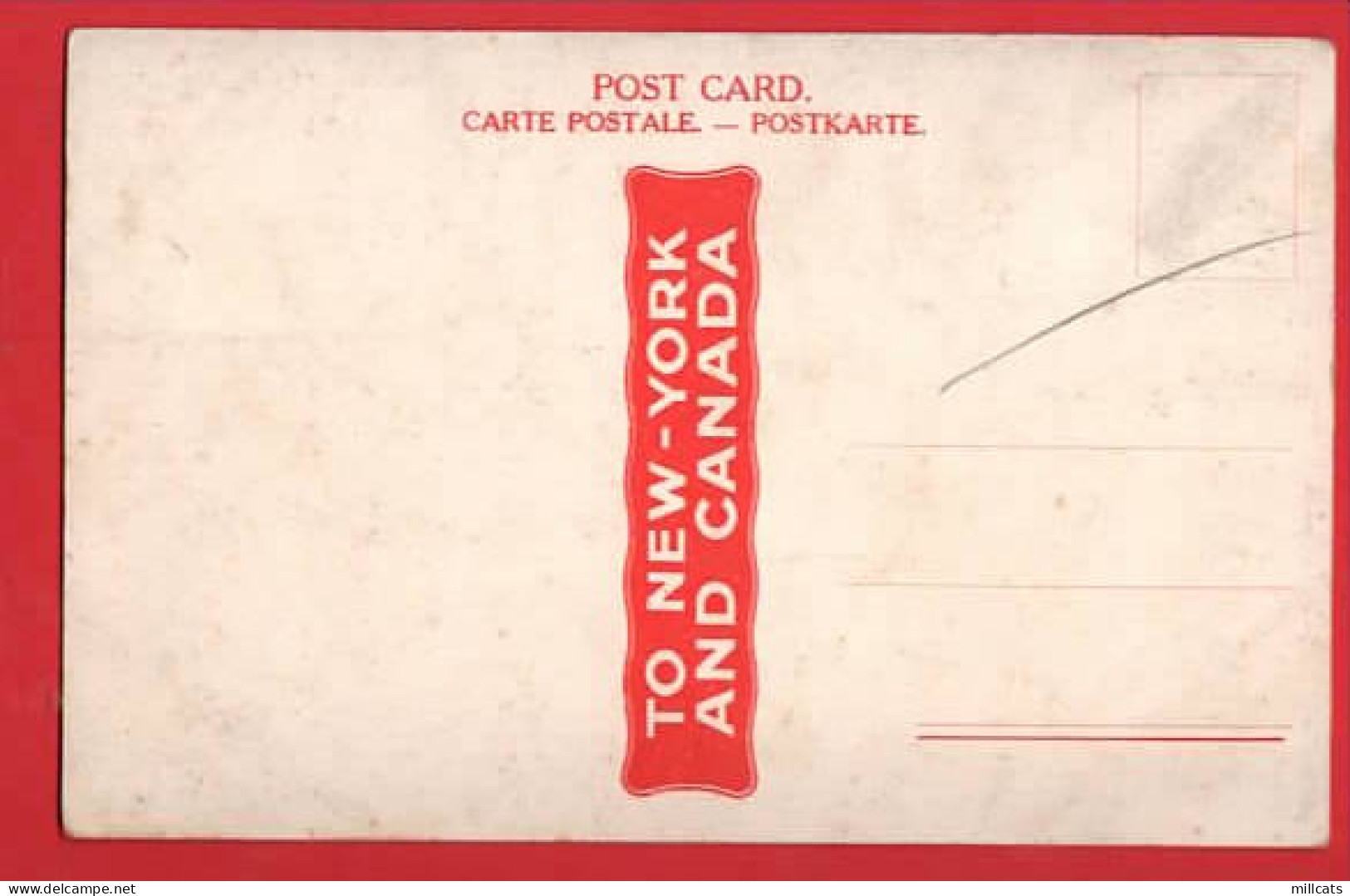 SHIPPING   LAPLAND       RED STAR LINE   NEW YORK + CANADA ADVERT - Paquebots