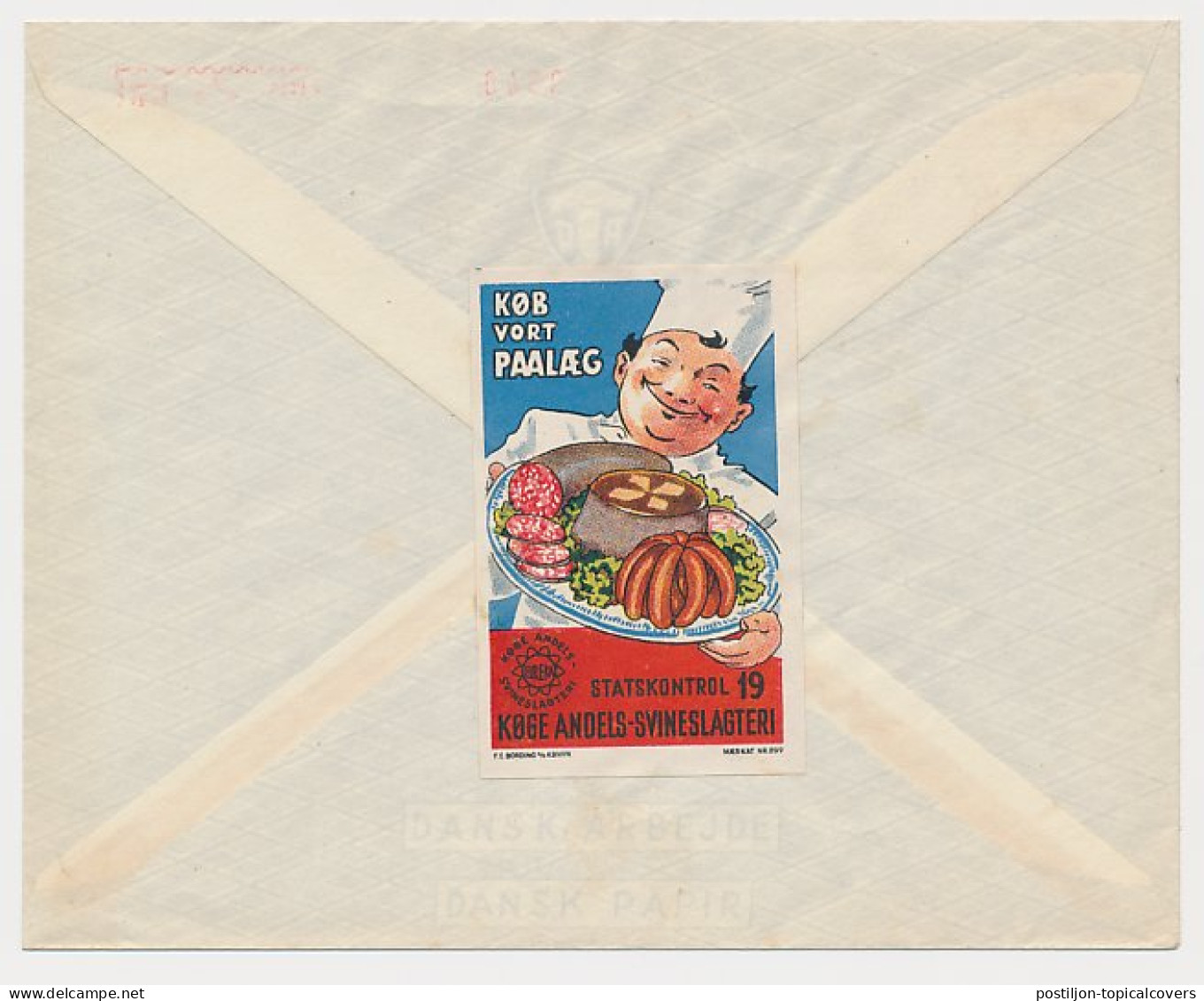 Poster Stamp / Meter Cover Denmark 1942 Pork Butcher - Meat - Eureka - Food