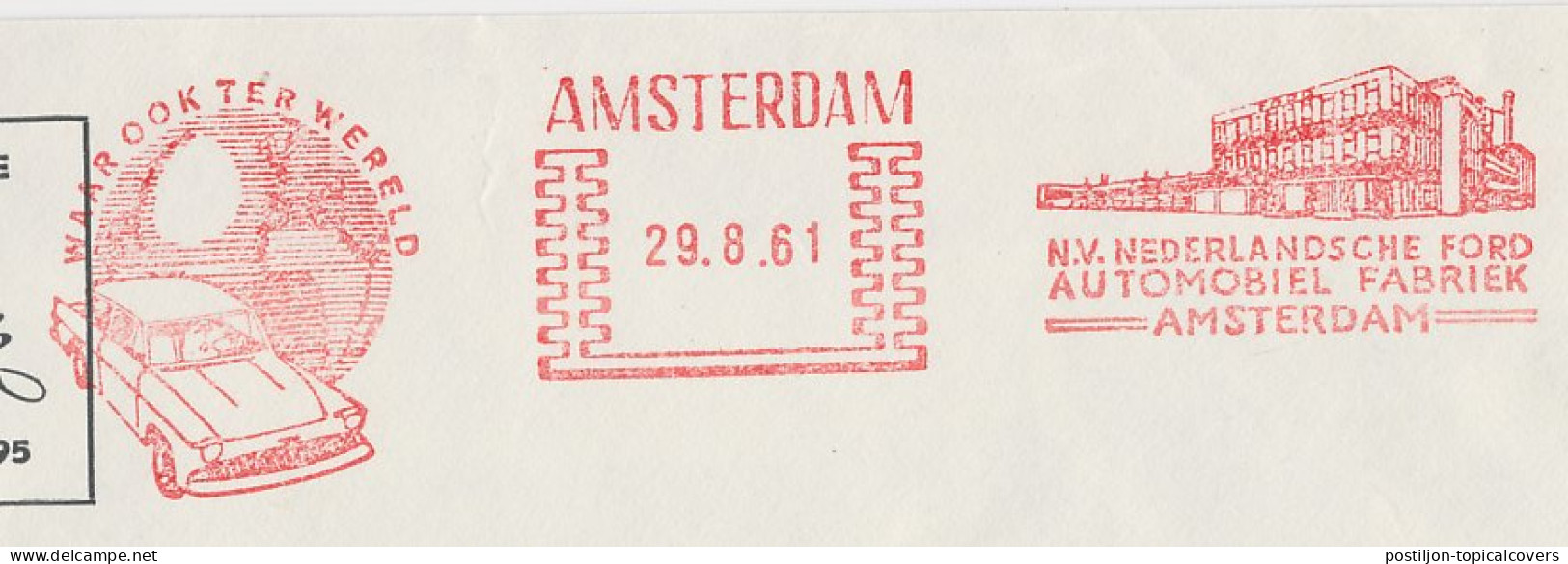 Meter Cover Netherlands 1961 Dutch Ford Automobile Factory Amsterdam - Autos