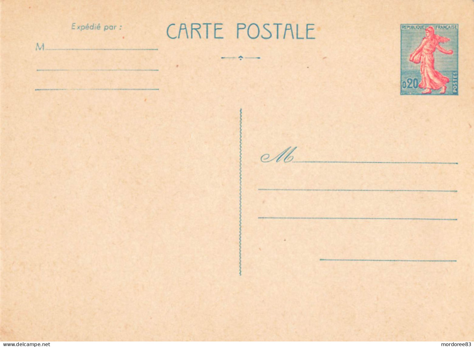 ENTIER SEMEUSE DE PIEL - 1233-CP1 - NEUF - Standard Postcards & Stamped On Demand (before 1995)