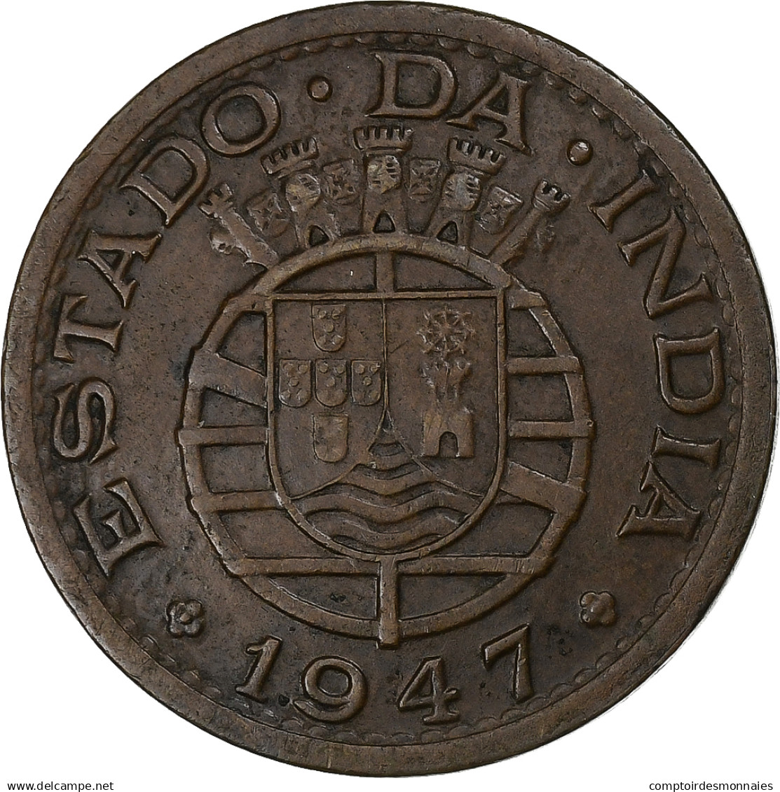 Inde Portugaise, Tanga, 60 Reis, 1952, Bronze, TTB, KM:28 - Portogallo