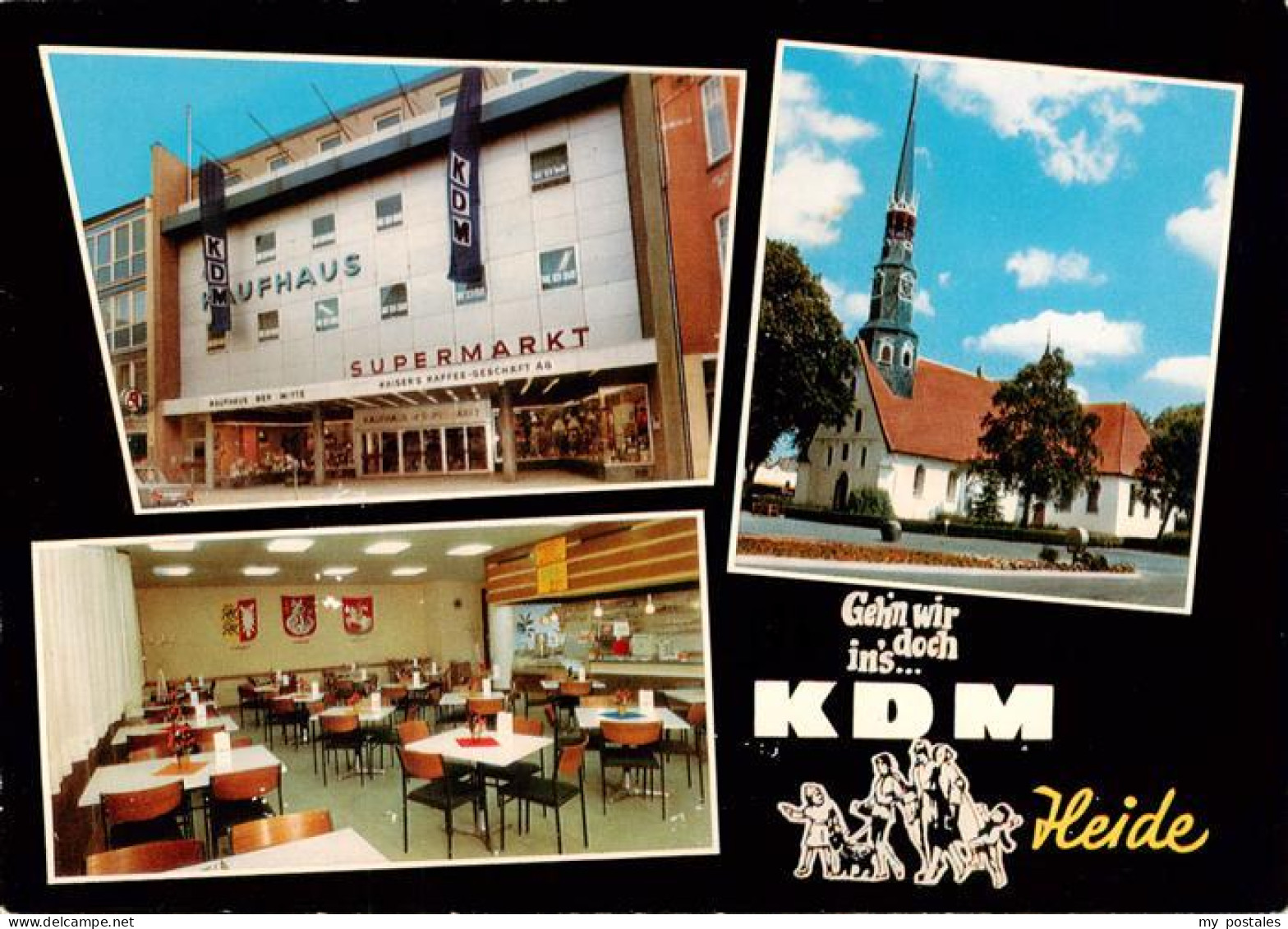 73886390 Heide Holstein KDM Kaufhaus Supermarkt Cafe Restaurant Kirche Heide Hol - Heide