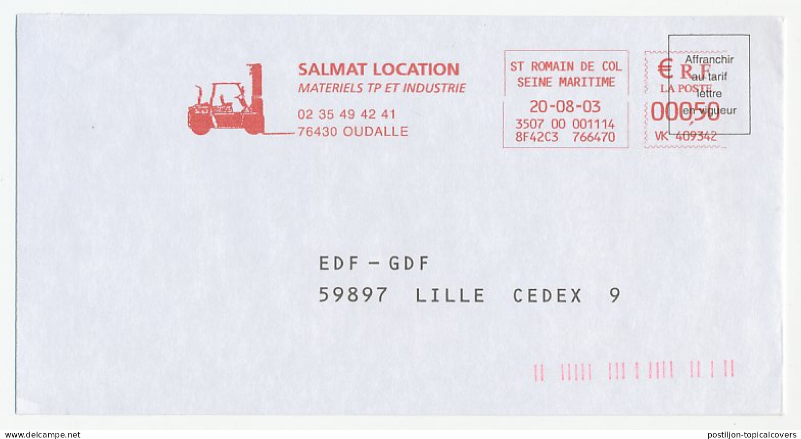 Meter Cover France 2003 Forklift - Other & Unclassified