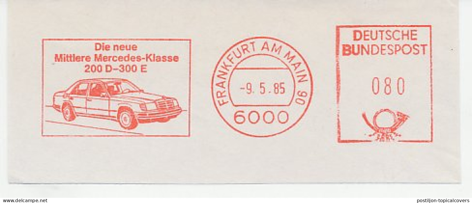 Meter Cut Germany 1985 Car - Mercedes  - Autos