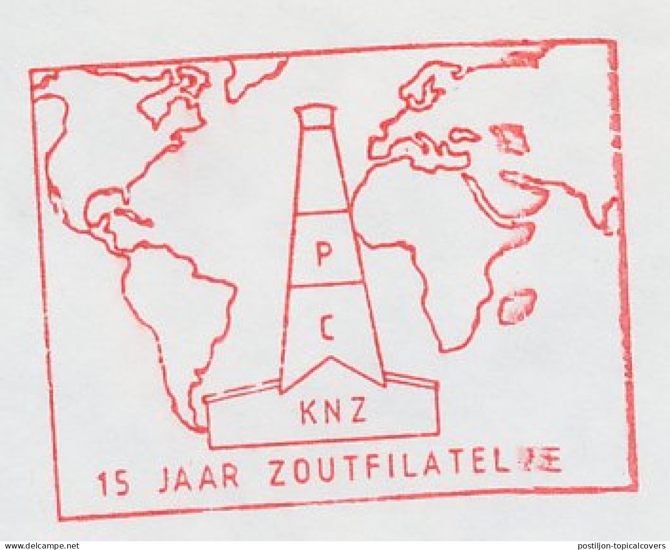 Meter Cover Netherlands 1983 Salt - Salt Derrick - World Map - Hengelo - Food