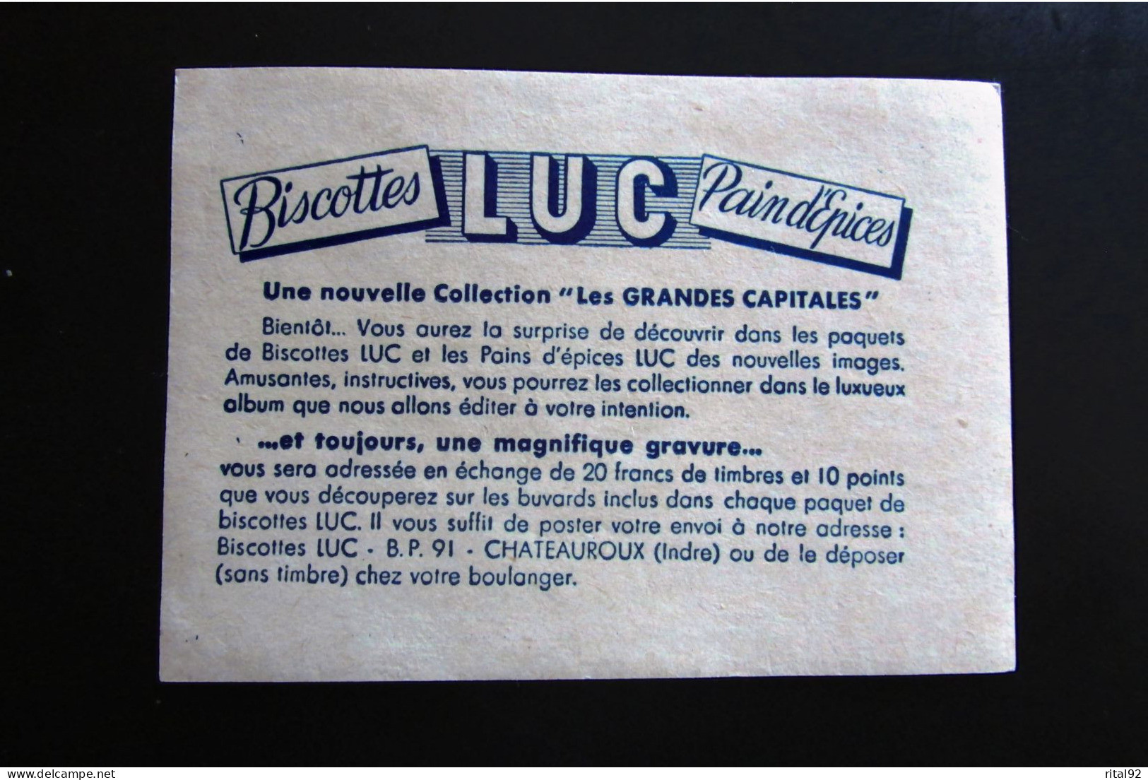 Chromo/image "Biscottes - Pain D'épices St LUC" - Série D'images à Collectionner - Albums & Catalogues
