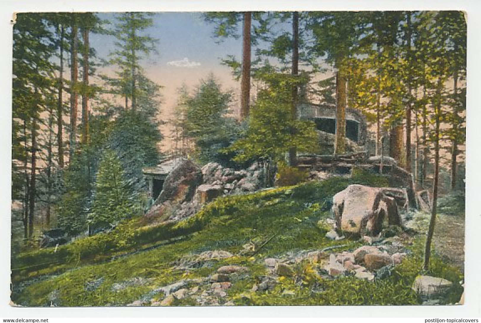 Fieldpost Postcard Germany / France 1915 Eidechsenburg - Lizards Burg - WWI - WW1