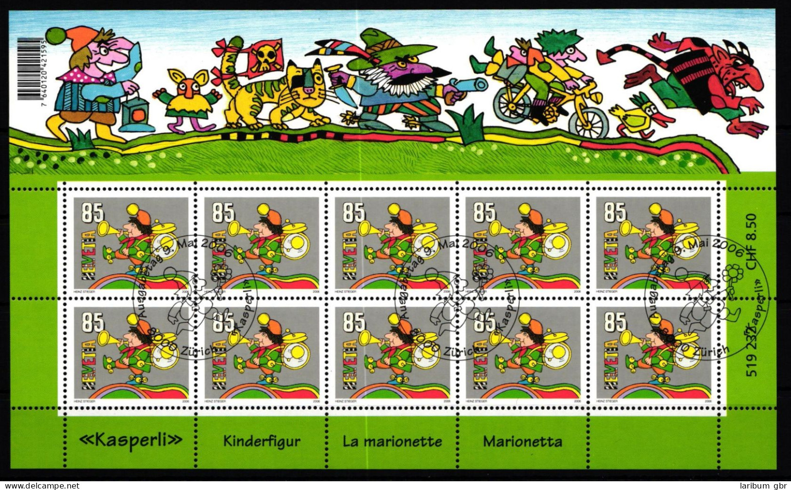 Schweiz 1969 Gestempelt Kleinbogen #KR058 - Altri & Non Classificati