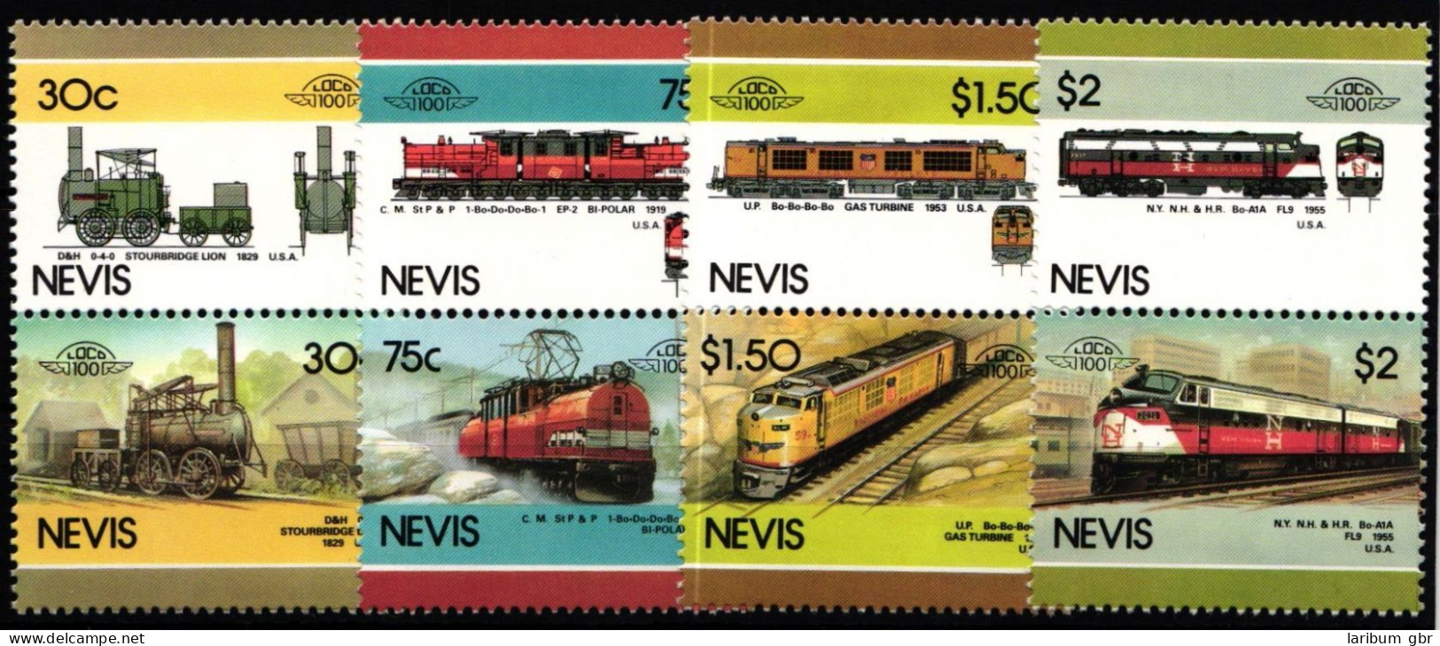 Nevis 340-347 Postfrisch #KR111 - Eisenbahnen