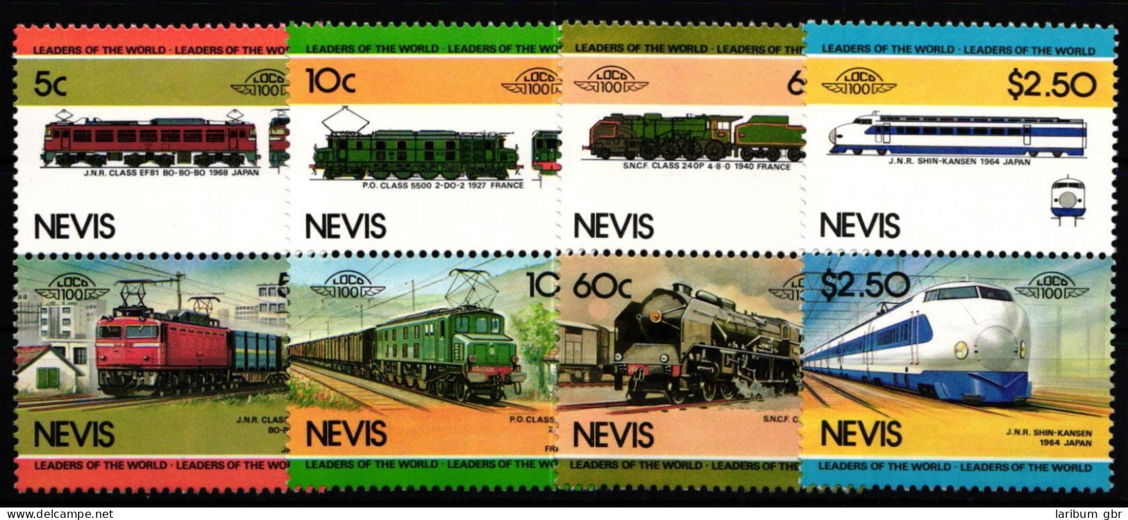 Nevis 202-209 Postfrisch #KR113 - Trains