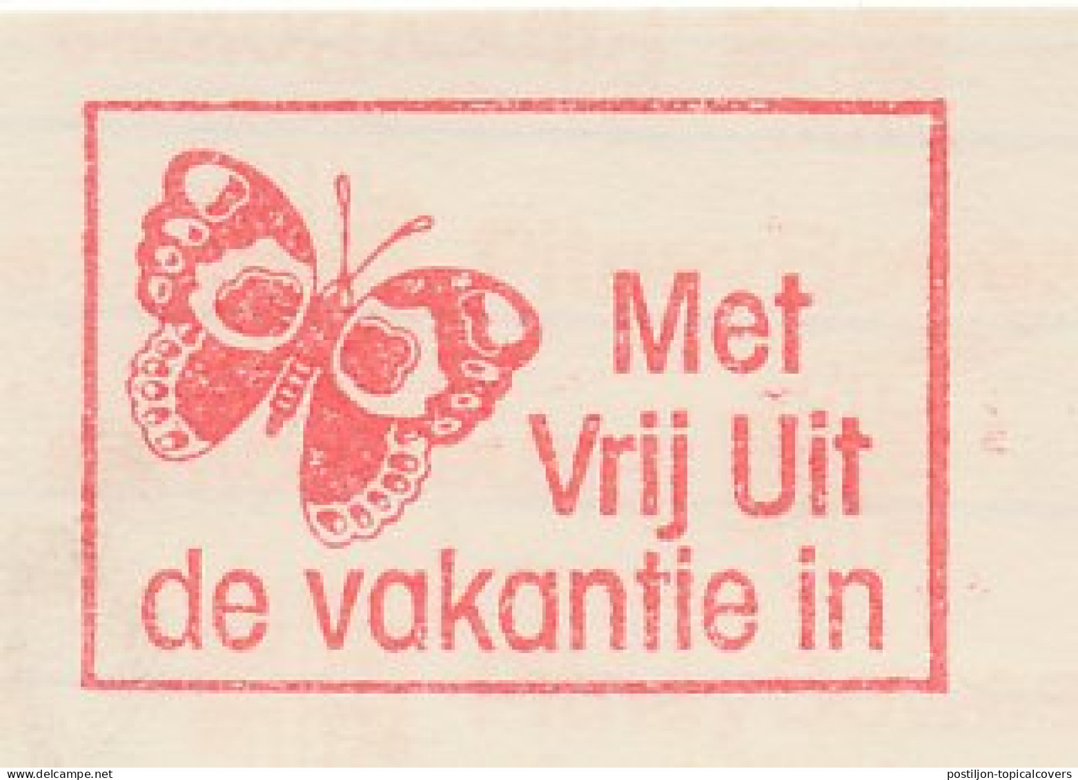 Meter Proof / Test Strip Netherlands 1981 Butterfly - Sonstige & Ohne Zuordnung