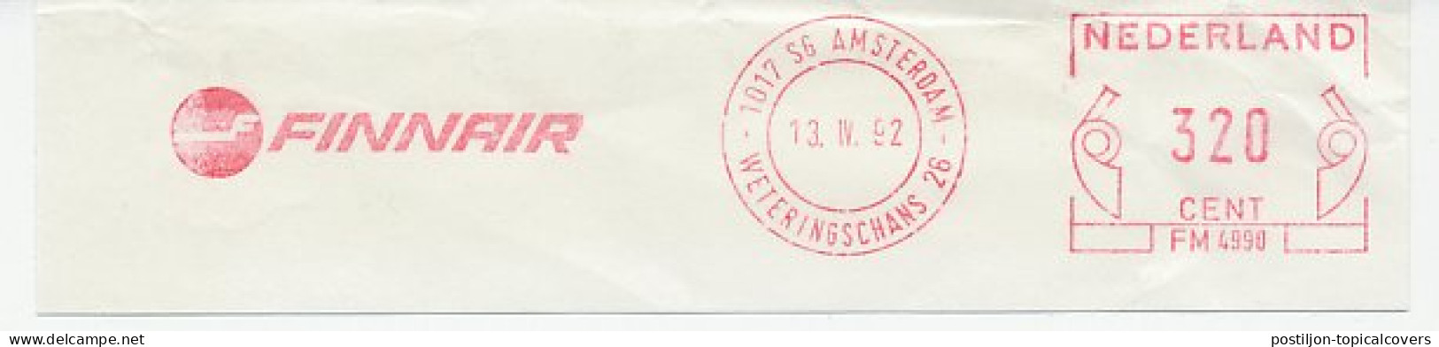 Meter Cut Netherlands 1992 Finnair - Airline Finland - Avions