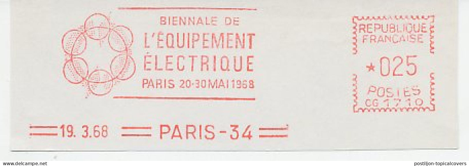 Meter Cut France 1968 Bienniale Electricity 1968 - Elektrizität