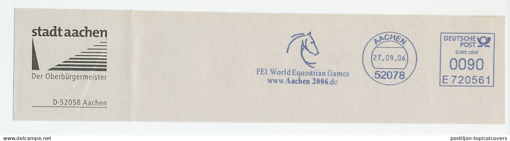 Meter Top Cut Germany 2006 FEI - World Equestrian Games  - Hippisme