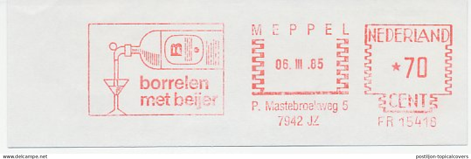 Meter Cut Netherlands 1985 Alcohol - Liquor - Vini E Alcolici