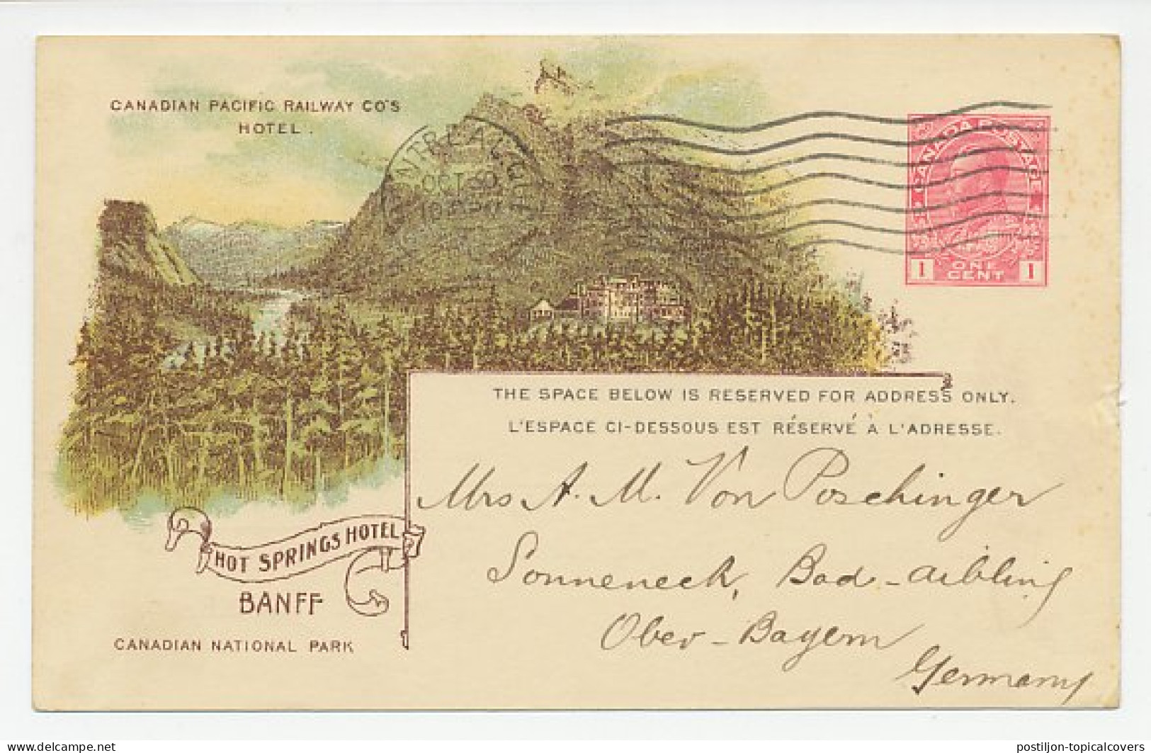 Postal Stationery Canada 1913 Hot Springs - Pacific Railway Company - Statement Of Earnings - Sonstige & Ohne Zuordnung