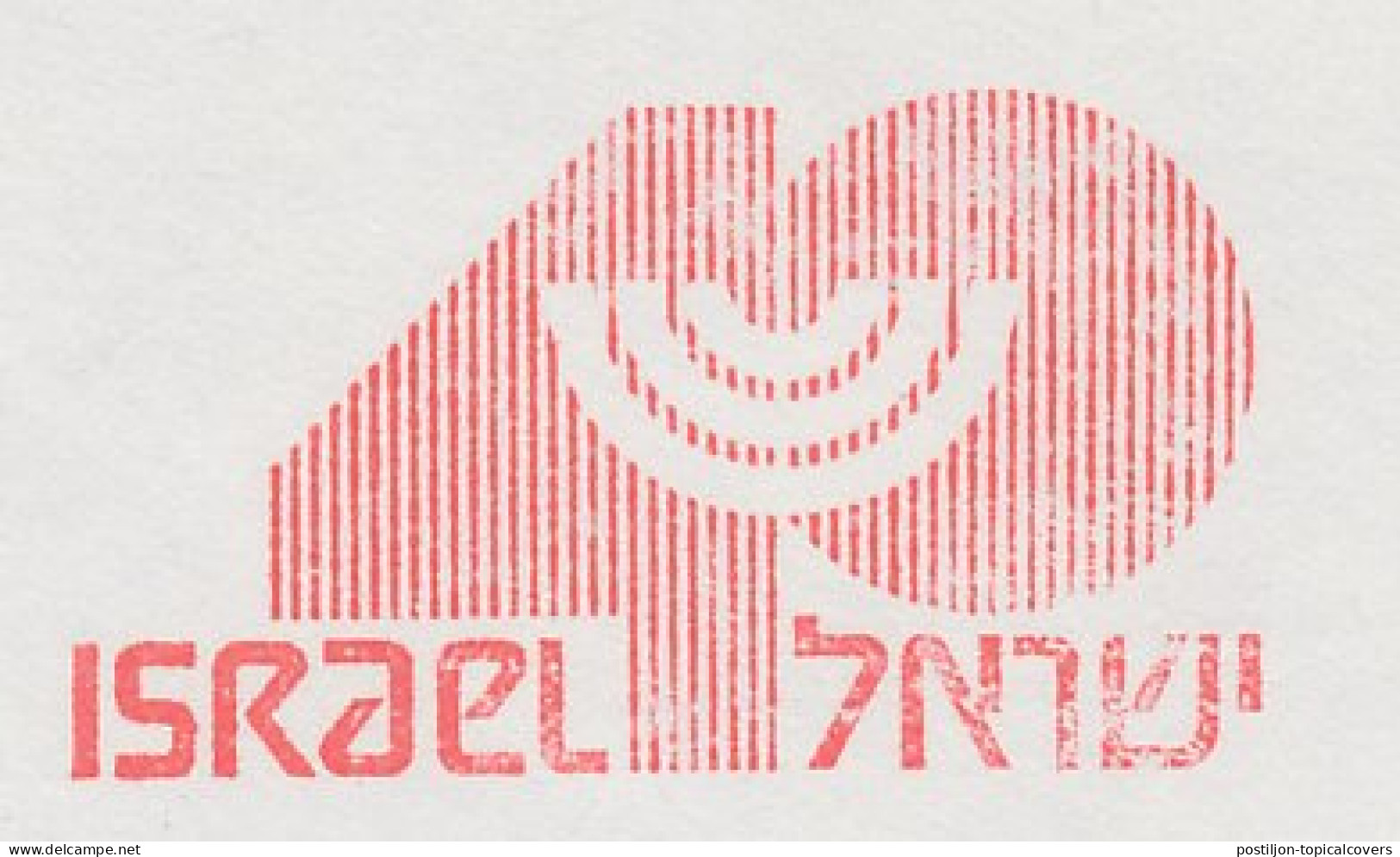 Meter Cover Netherlands 1987 Israel - Embassy - Ohne Zuordnung