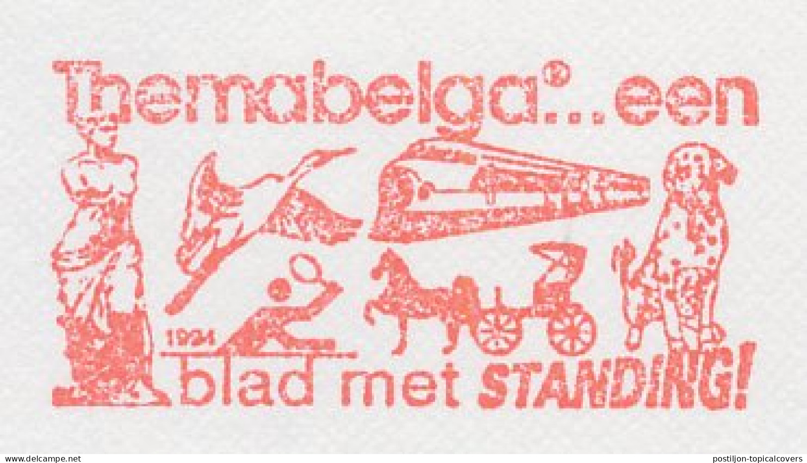 Meter Cut Belgium 1993 Train - Tennis - Bird - Horse - Sculpture - Dog - Treni