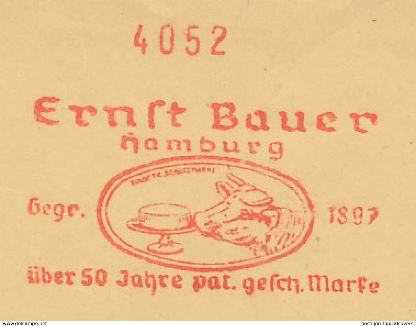 Meter Cover Germany 1961 Cow  - Other & Unclassified