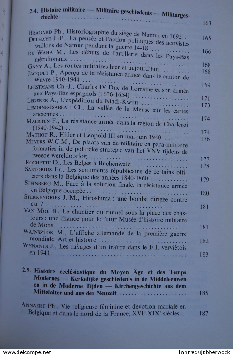 3è Congrès de Namur Actes 1 1988 Association des cercles francophones d'Histoire et d'archéologie Belgique Régionalisme 