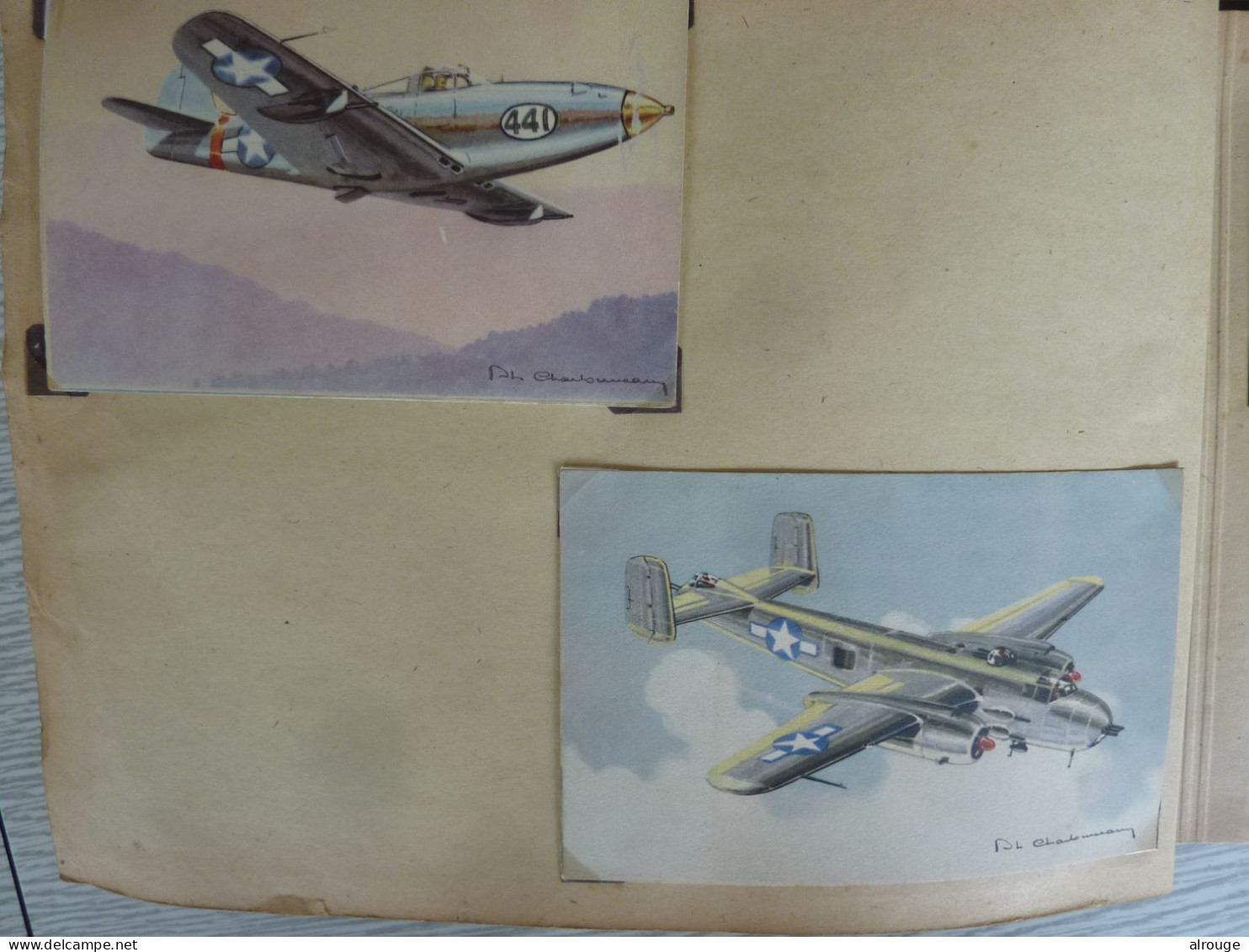 Album de CP d'Avions de guerre 1939-1945 , 65 Cartes postales