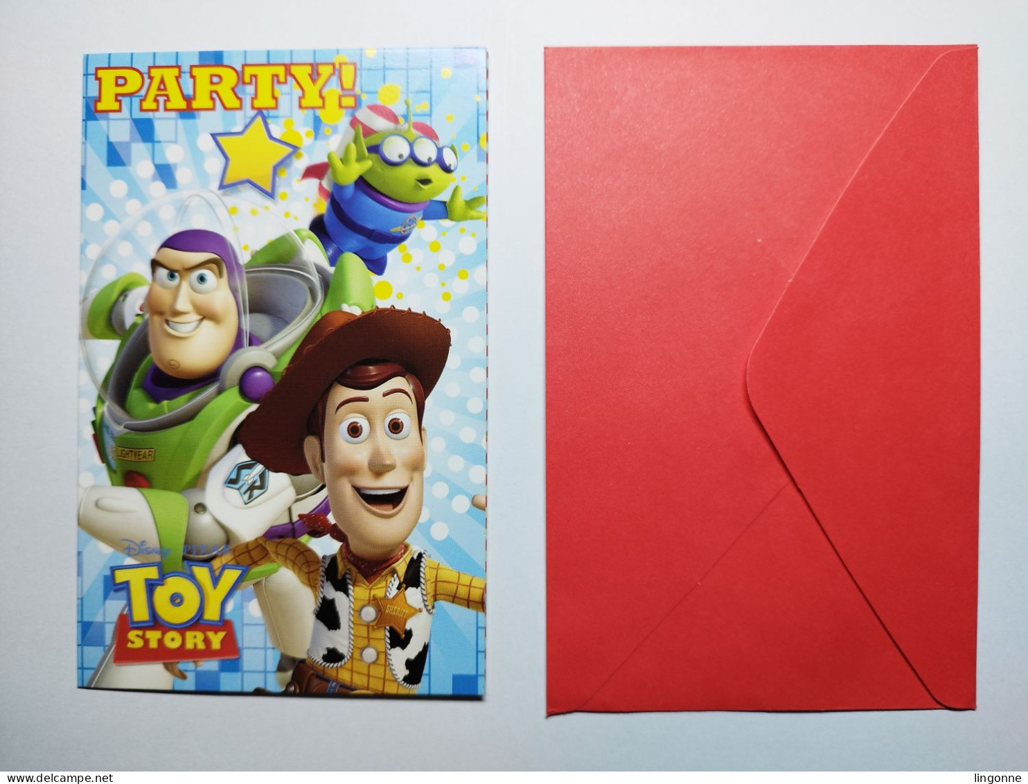 Carte Double + Enveloppe PARTY ! TOY STORY DISNEY PIXAR - Comicfiguren