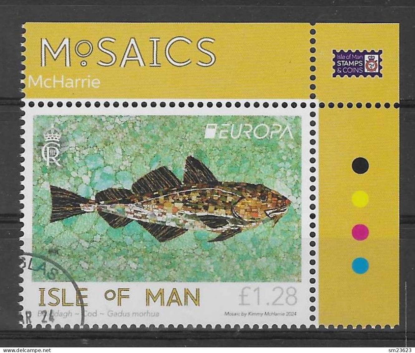 Isle Of Man  2024  Mi.Nr. 3120 , EUROPA CEPT / Unterwasserwelt - Nassklebend - Gestempelt / Fine Used / (o) - 2024