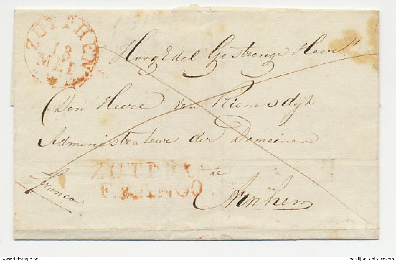 Distributiekantoor Borkulo - Zutpen - Arnhem - ...-1852 Prephilately