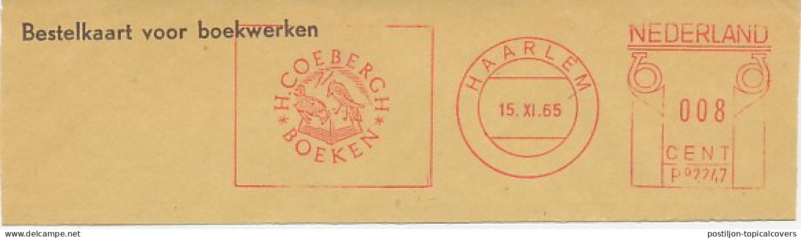 Meter Cut Netherlands 1965 Bird - Book - Other & Unclassified