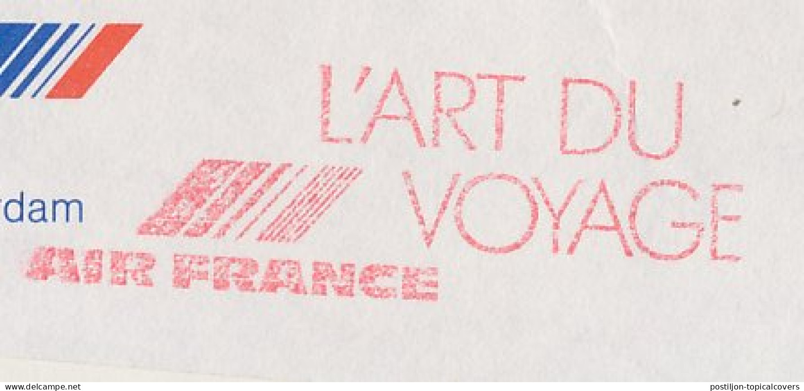 Meter Cover Netherlands 1990 Air France - L Art Du Voyage - Aerei