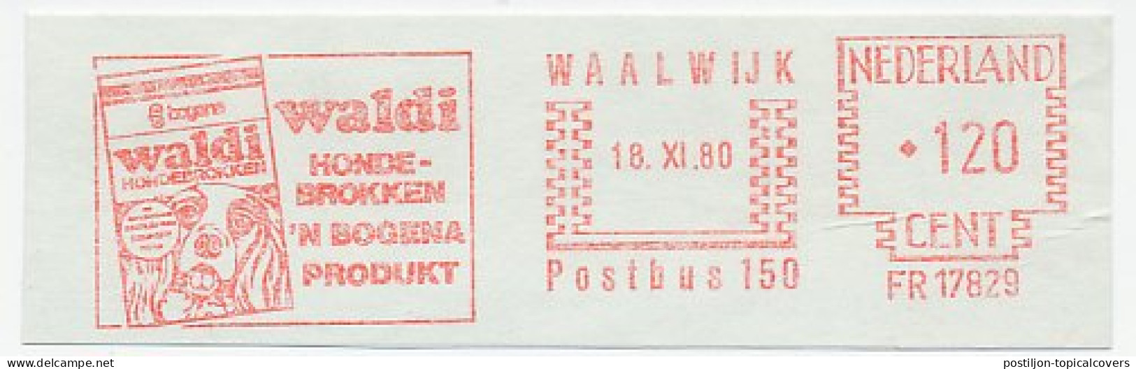 Meter Cut Netherlands 1980 Dog Food - Waldi - Altri & Non Classificati