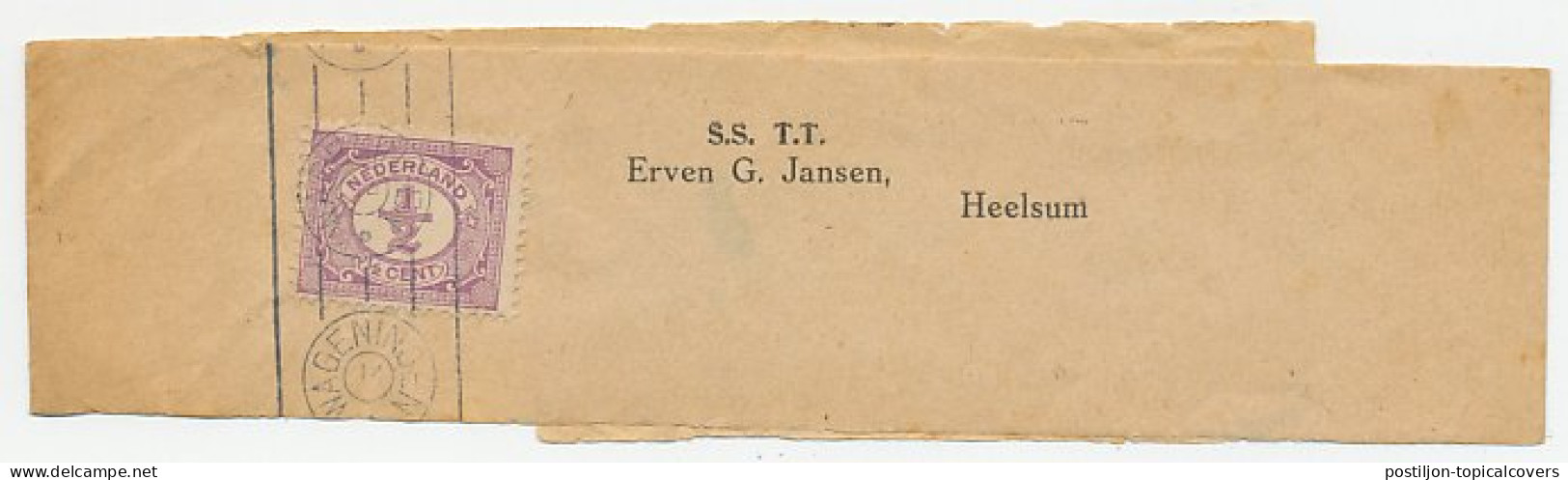 Drukwerkrolstempel / Wikkel - Wageningen 1914 - Non Classés