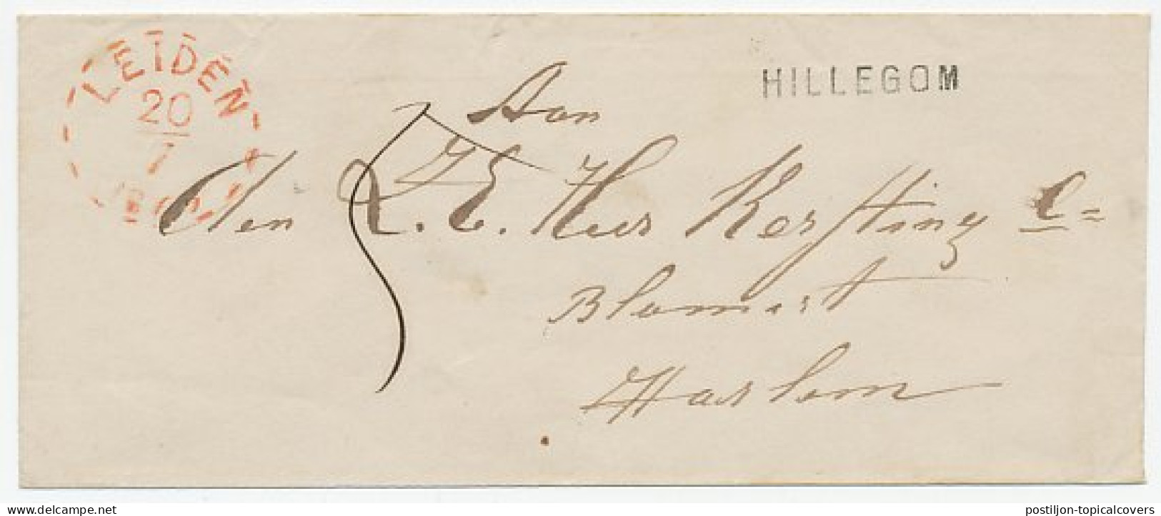 Gebroken Ringstempel : Leiden 1869 - Lettres & Documents